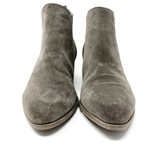 Crown Vintage Boots Womens 9 Grey Cvleio Suede Leather Upper Bootie Western Boho - Picture 7 of 16